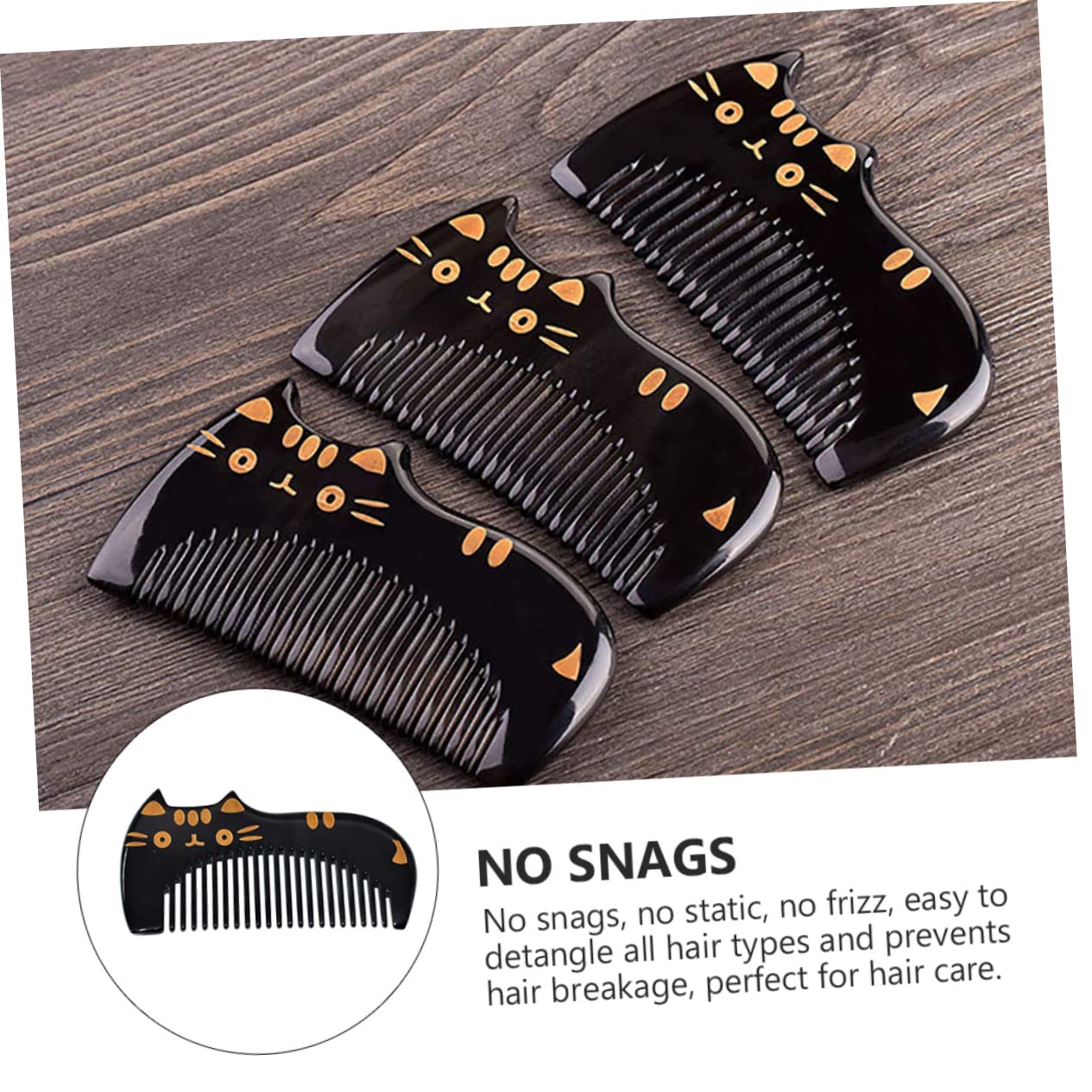 Amazon | BELLIFFY バッファローホーンコーム 天然水牛角 ヘアコーム